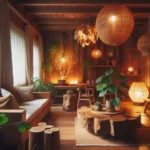 나무로 만든 자연친화적 조명 디자인